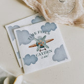 Serviette En Papier Anniversaire avion Temps qui passe