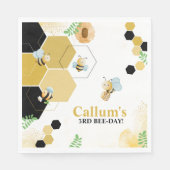 Serviette En Papier Anniversaire Bee-Day (Devant)