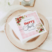 Serviette En Papier Anniversaire Berry sweet Strawberry