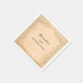 Serviette En Papier Anniversaire Botanique du Désert (Coin)