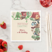 Serviette En Papier Anniversaire camping nature randonnée pour enfants (En situation)