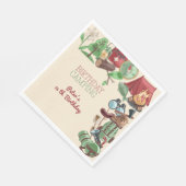 Serviette En Papier Anniversaire camping nature randonnée pour enfants (Coin)