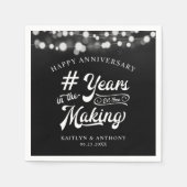 Serviette En Papier Anniversaire chaîne année lumière dans la fabricat (Devant)