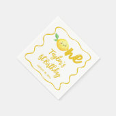 Serviette En Papier Anniversaire Citron (Coin)