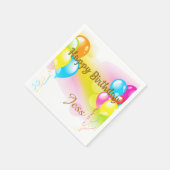 Serviette En Papier Anniversaire coloré (Coin)