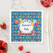Serviette En Papier Anniversaire customisé (En situation)