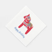 Serviette En Papier Anniversaire Dala Horse (Coin)