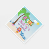 Serviette En Papier Anniversaire d'Aloha Luau (Coin)