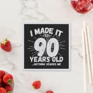 Serviettes Anniversaire 90 Ans Zazzle Be