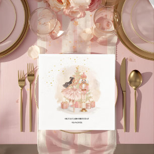 Serviette En Papier Anniversaire de Ballerine Casse-Noisette