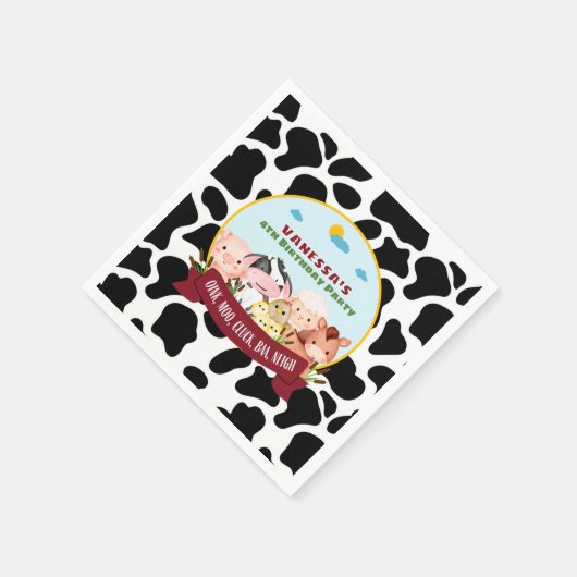Serviette En Papier Anniversaire de Barnyard Bash (Coin)