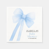 Serviette En Papier Anniversaire de Blue Bow (Devant)