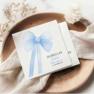 Serviette En Papier Anniversaire de Blue Bow