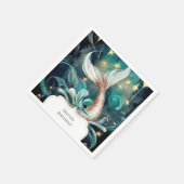 Serviette En Papier Anniversaire de Boho Mermaid (Coin)