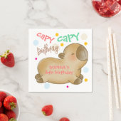 Serviette En Papier Anniversaire de capybara capy (En situation)
