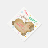 Serviette En Papier Anniversaire de capybara capy (Coin)