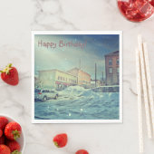 Serviette En Papier Anniversaire de Collinsville (En situation)