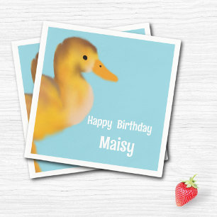 Serviette En Papier Anniversaire de Cute Duckkking
