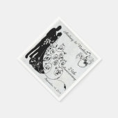 Serviette En Papier Anniversaire de dentelle ancienne serviettes perso (Coin)