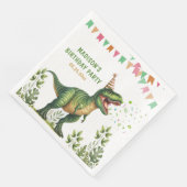 Serviette En Papier Anniversaire de dinosaure (Coin)