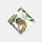 Serviette En Papier Anniversaire de dinosaure 3D (Coin)
