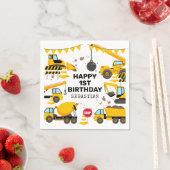 Serviette En Papier Anniversaire de enfant de construction (En situation)