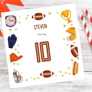 Serviette En Papier Anniversaire de enfant de football américain