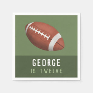 Serviette En Papier Anniversaire de enfant de football américain