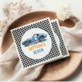 Serviette En Papier Anniversaire de enfant de voiture Cool Blue Racing