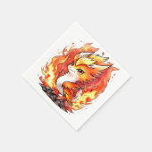 Serviette En Papier Anniversaire de enfant d'incendie Phoenix (Coin)