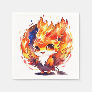Serviette En Papier Anniversaire de enfant d'incendie Phoenix