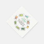 Serviette En Papier Anniversaire de enfant Love Bugs Beetles (Coin)