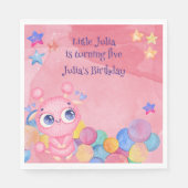 Serviette En Papier Anniversaire de enfant mignon Little Monster (Devant)