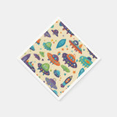 Serviette En Papier Anniversaire de enfant partie alien serviettes de  (Coin)