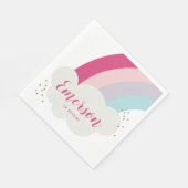 Serviette En Papier Anniversaire de enfant Rainbow Cloud (Coin)