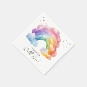 Serviette En Papier Anniversaire de enfant Rainbow Wild One (Coin)