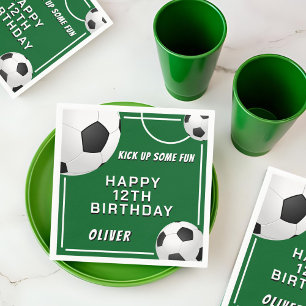 Serviette En Papier Anniversaire de enfant sportif de football de ball