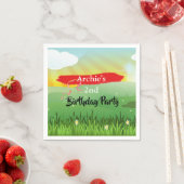 Serviette En Papier Anniversaire de enfant Sun Fun Rustic Festival (En situation)