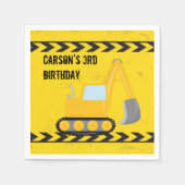 Serviette En Papier Anniversaire de enfant sur mesure du véhicule de c (Devant)