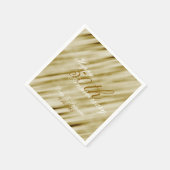 Serviette En Papier Anniversaire de Glam Gold (Coin)