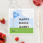 Serviette En Papier Anniversaire de golf (En situation)