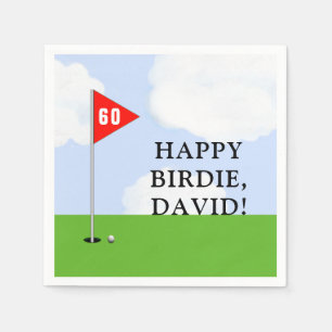 Serviette En Papier Anniversaire de golf