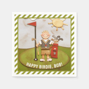 Serviette En Papier Anniversaire de golf