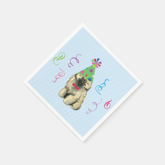 Serviette En Papier Anniversaire de Keeshond Napkins (Coin)
