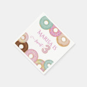 Serviette En Papier Anniversaire de la beigne douce | Fête des enfants (Coin)