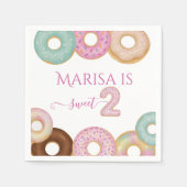 Serviette En Papier Anniversaire de la beigne douce | Fête des enfants (Devant)