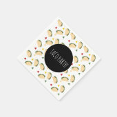 Serviette En Papier Anniversaire de la fête de Taco (Coin)