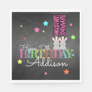 Serviette En Papier Anniversaire de la fête du pyjama