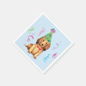 Serviette En Papier Anniversaire de la fête LonghEI Dachshund (Coin)