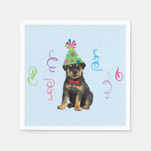Serviette En Papier Anniversaire de la fête Rottweiler Napkins